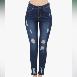 Distressed Blue Women's Jeans